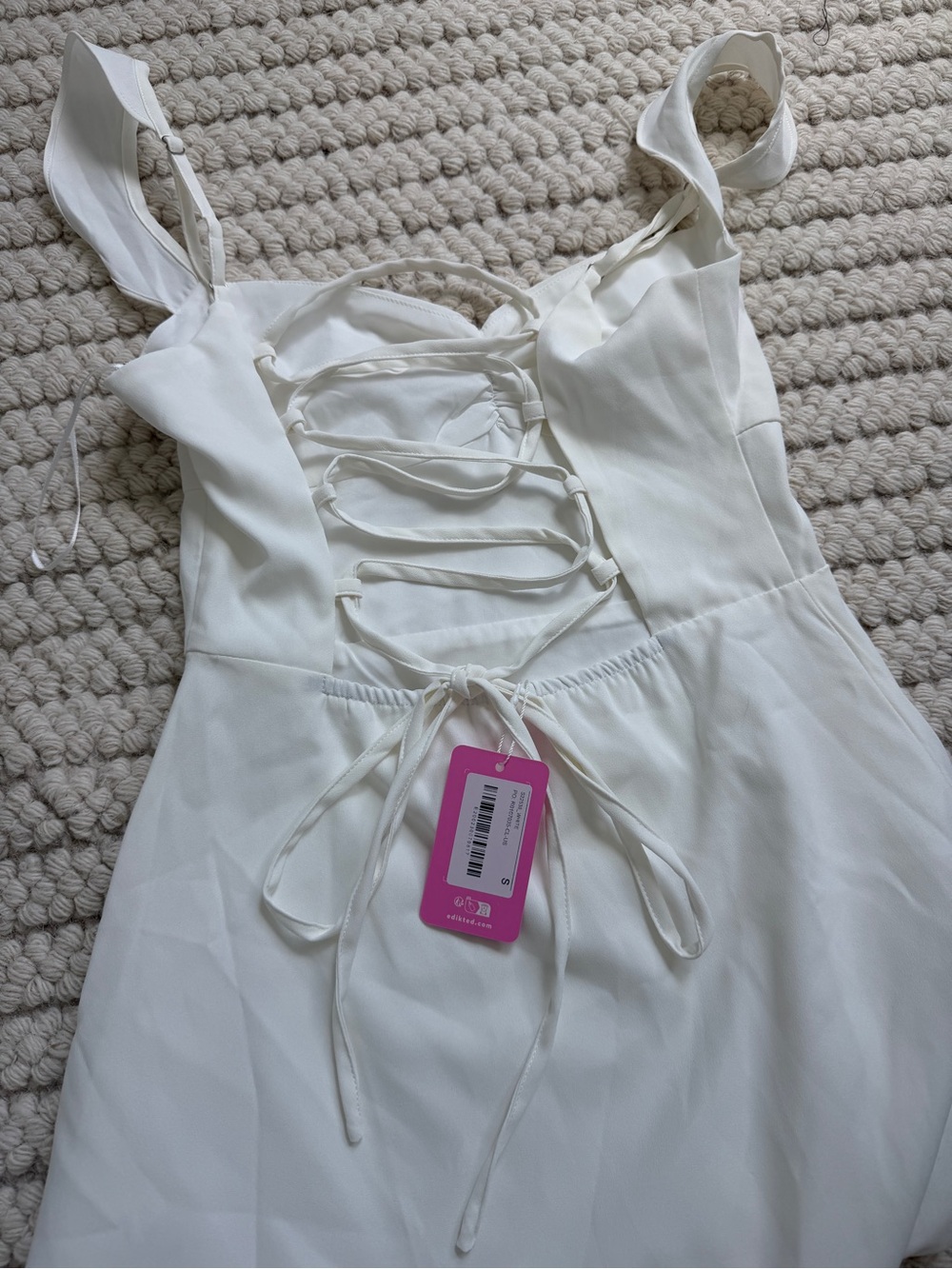 Edikted Cristina Ruffle Flare Mini Dress - Picture 6 of 6
